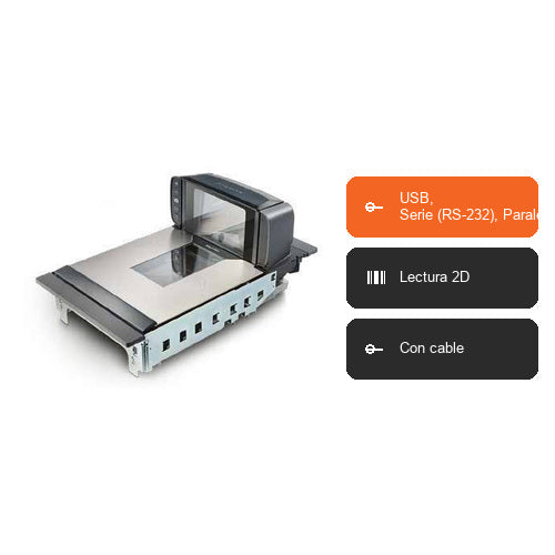 Características del lector de códigos de barras Datalogic MGL94 941013112-003211: USB, Serie (RS-232), Paralelo, Lectura 2D, Con cable