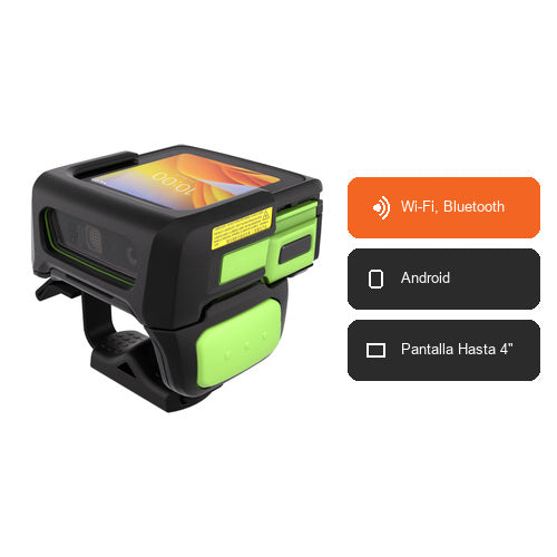 Características del terminal de mano Zebra WS50 WS5012-0B3J1020EA6: Wi-Fi, Bluetooth, Android, Pantalla Hasta 4"
