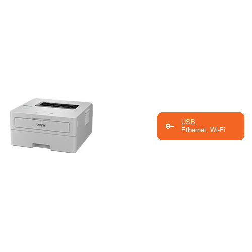 Características de la impresora de etiquetas Brother HL-L2865DW HLL2865DWRE1: USB, Ethernet, Wi-Fi
