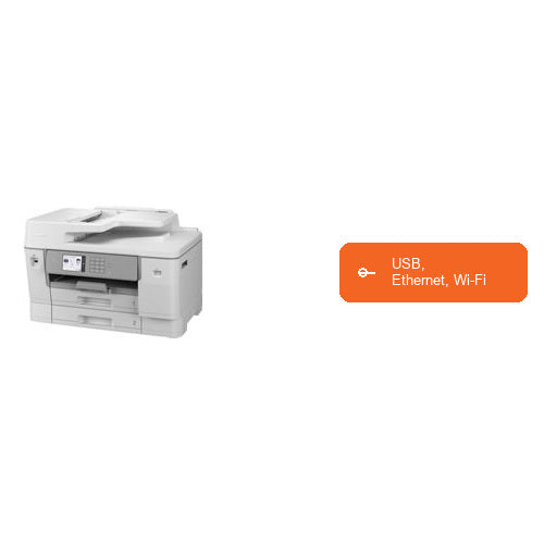 Características de la impresora de etiquetas Brother MFC-J6955DW MFCJ6955DWRE1: USB, Ethernet, Wi-Fi