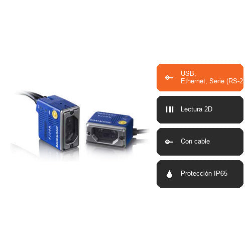 Características del lector de códigos de barras Datalogic MATRIX 120 937800009: USB, Ethernet, Serie (RS-232), Lectura 2D, Con cable, Protección IP65