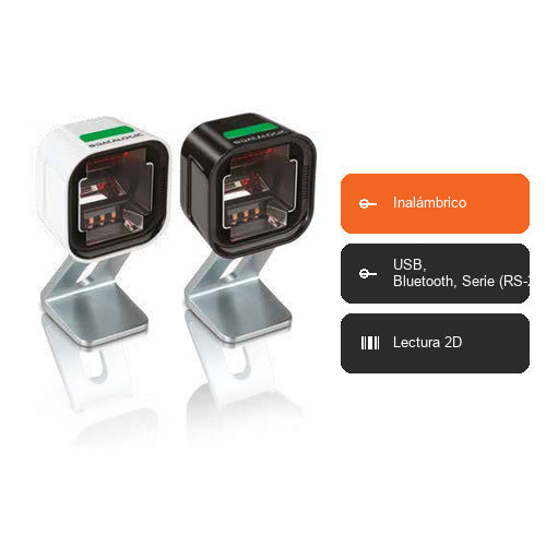 Características del lector de códigos de barras Datalogic MAGELLAN 1500I negro MG1503-30200: Inalámbrico, USB, Bluetooth, Serie (RS-232), Lectura 2D