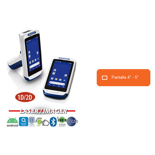 Características del terminal de mano Datalogic JOYA TOUCH 911400026: Pantalla 4" - 5"