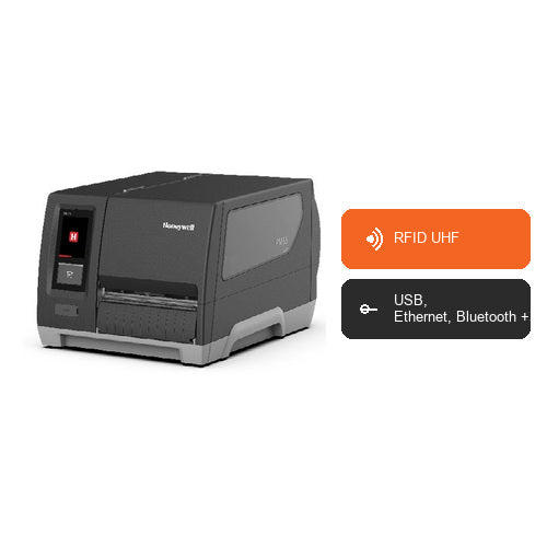Características de la impresora de etiquetas Honeywell PM65A PM65A1000EU30202: RFID UHF, USB, Ethernet, Bluetooth +3