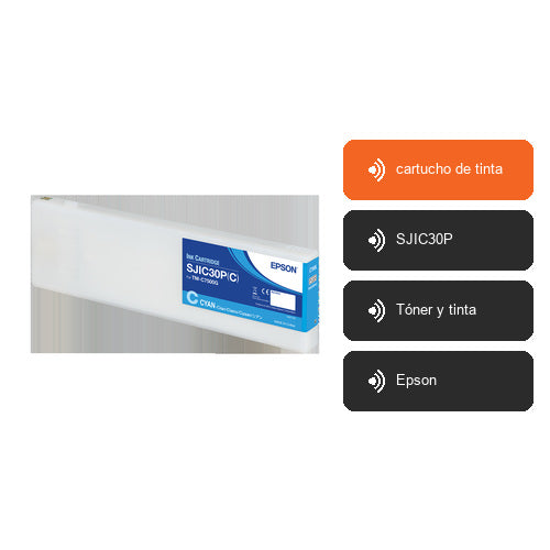 Características de Epson cartucho de tinta C33S020640: cartucho de tinta, SJIC30P, Tóner y tinta, Epson