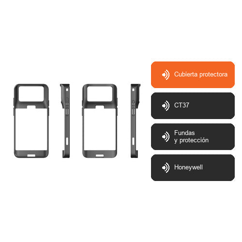 Características de Honeywell Cubierta protectora CT37-PB-STD: Cubierta protectora, CT37, Fundas y protección, Honeywell