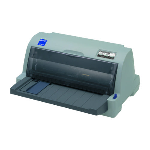 Detalle de la impresora de etiquetas Epson LQ-630 con su zona de trabajo
