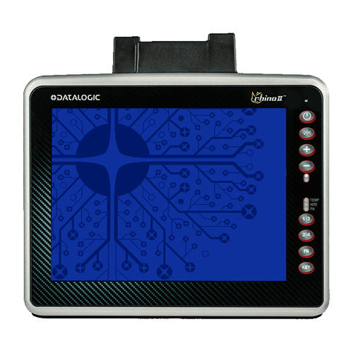 Detalle del terminal de mano Datalogic RHINO II con su zona de trabajo
