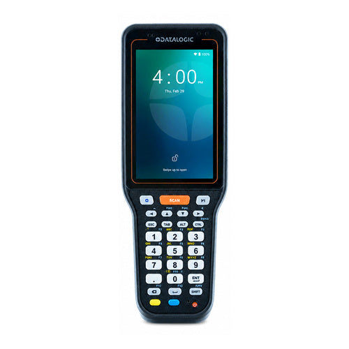 Detalle del terminal de mano Datalogic SKORPIO X40 con su zona de trabajo