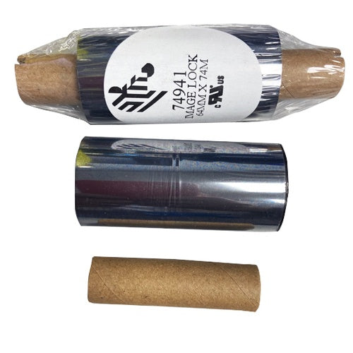 Zebra Cinta - CINTA DE RESINA 64MMX74M 12/CAJA (2.52INX242FT) IMAGE LOCK 12MM - SKU:74941