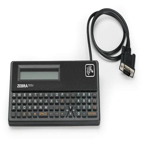 Teclado Zebra ZKDU-001-00 vista frontal con pantalla LCD SKU ZKDU-001-00