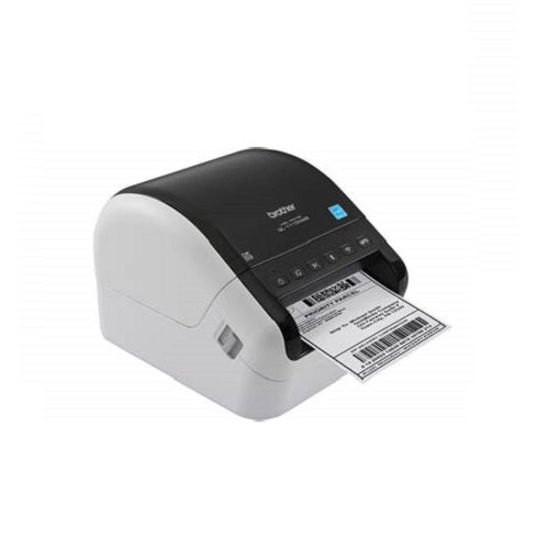 Brother QL-1110NWB imprimiendo etiqueta de envío ancha