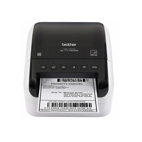 Brother QL‑1110NWB impresora térmica directa vista frontal