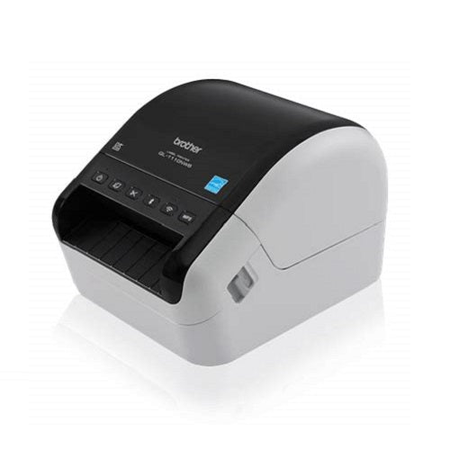 Vista frontal de la impresora de etiquetas Brother QL-1110NWB