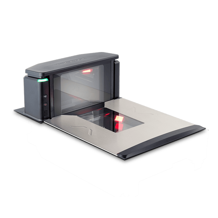 Escáner fijo Magellan 9550i vista frontal con plataforma media SKU 957022201-00050