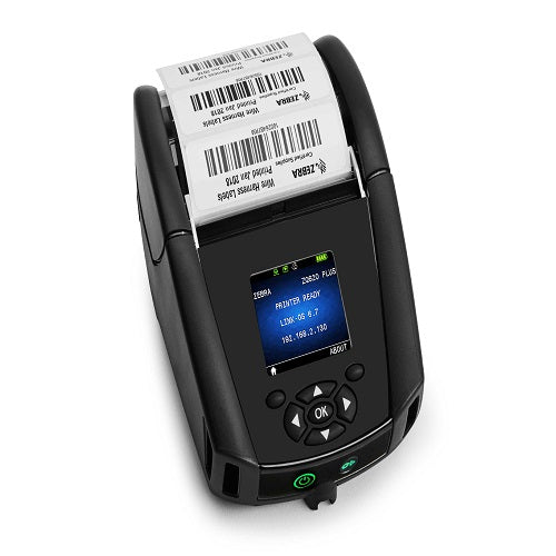 Zebra ZQ620 Plus imprimiendo etiqueta en entorno móvil