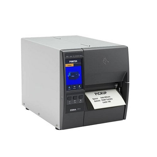 Impresora Zebra ZT231 300 dpi con cutter automático vista frontal SKU ZT23143-T2E000FZ