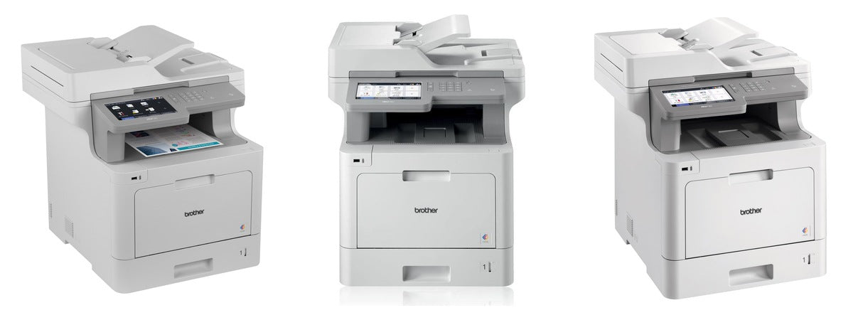 Imagen de la familia Brother MFC-L9570CDWLT con sus equipos
