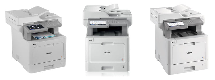 Imagen de la familia Brother MFC-L9570CDWLT con sus equipos