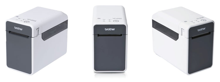 Imagen de la familia Brother TD-2020A con sus equipos