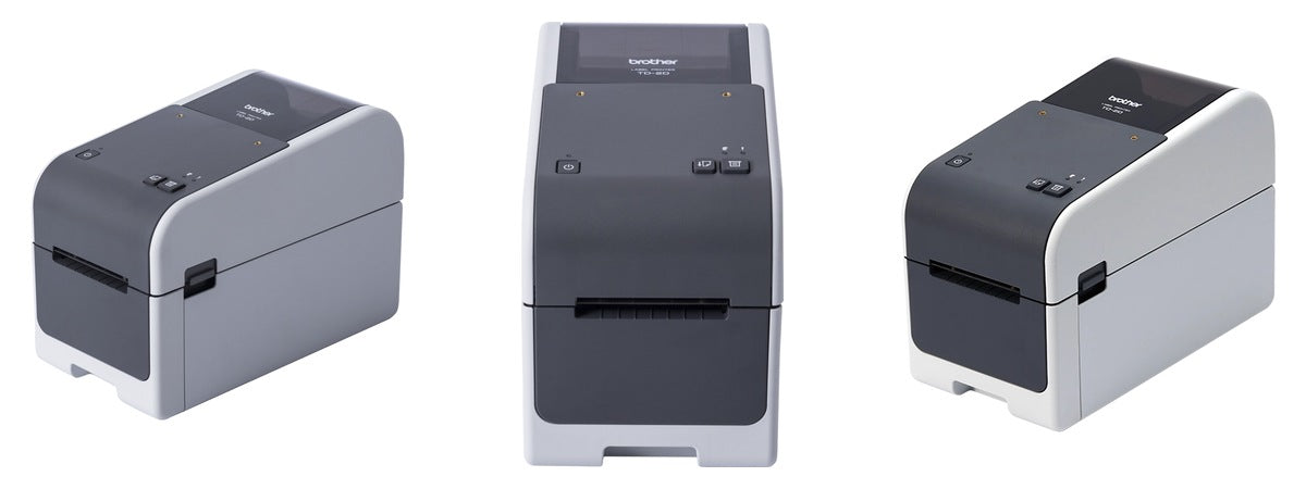 Imagen de la familia Brother TD-2320D con sus equipos