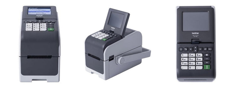 Imagen de la familia Brother TD-2320DSA con sus equipos