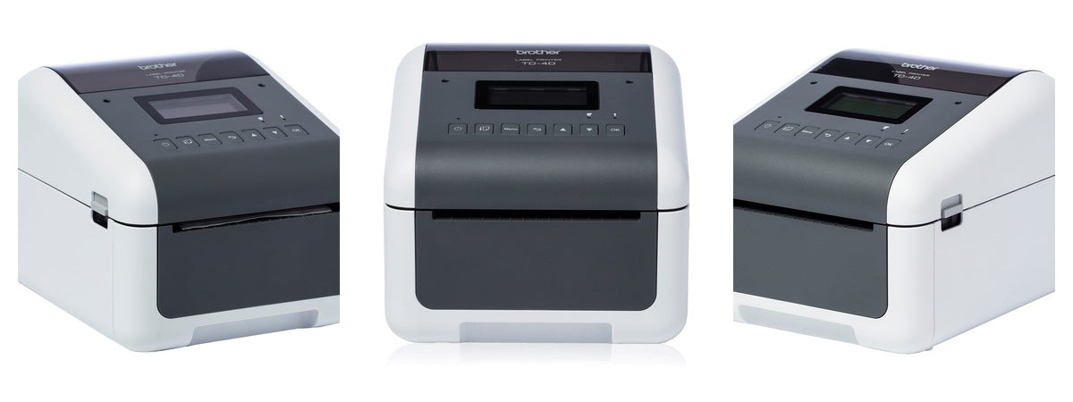 Imagen de la familia Brother TD-4550DNWB con sus equipos