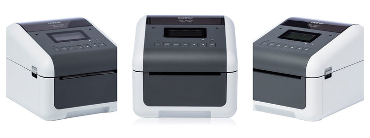 Imagen de la familia Brother TD-4550DNWB con sus equipos