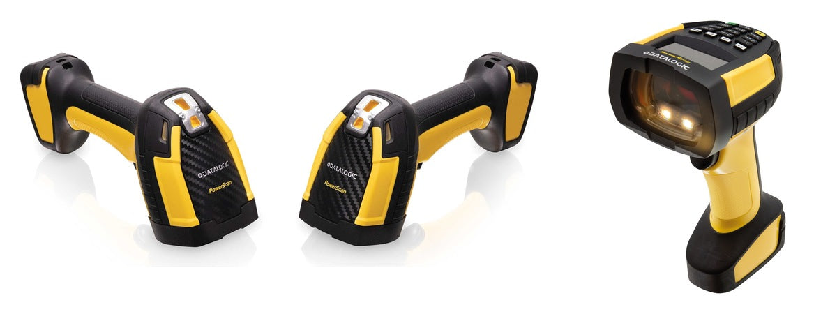Imagen de la familia Datalogic PowerScan PBT9600 con sus equipos