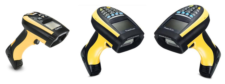 Imagen de la familia Datalogic PowerScan PM9501 con sus equipos