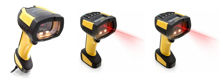 Imagen de la familia Datalogic PowerScan PM9600 con sus equipos