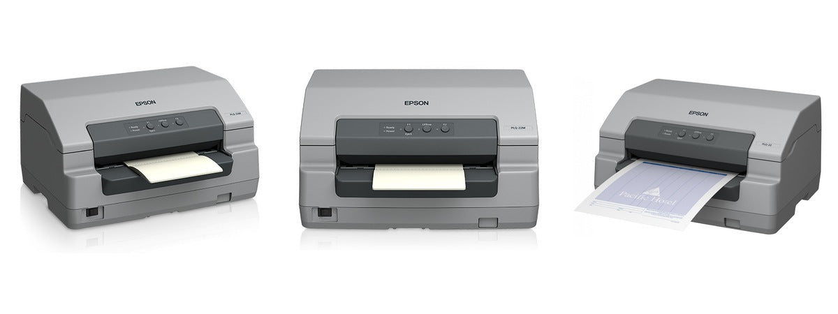 Imagen de la familia Epson PLQ-22 con sus equipos