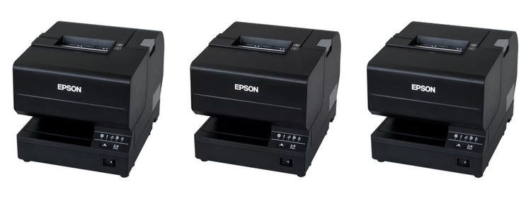 Imagen de la familia Epson TM-J7200 con sus equipos