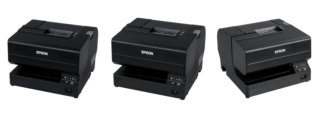 Imagen de la familia Epson TM-J7700 con sus equipos