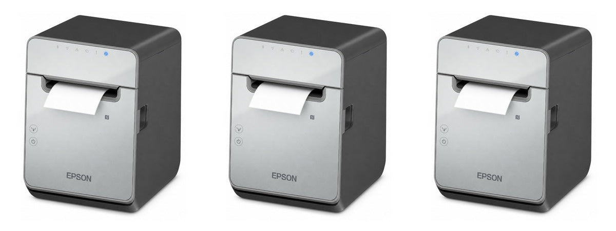 Imagen de la familia Epson TM-L100 con sus equipos