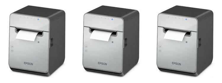 Imagen de la familia Epson TM-L100 con sus equipos
