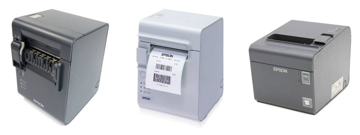 Imagen de la familia Epson TM-L90 con sus equipos
