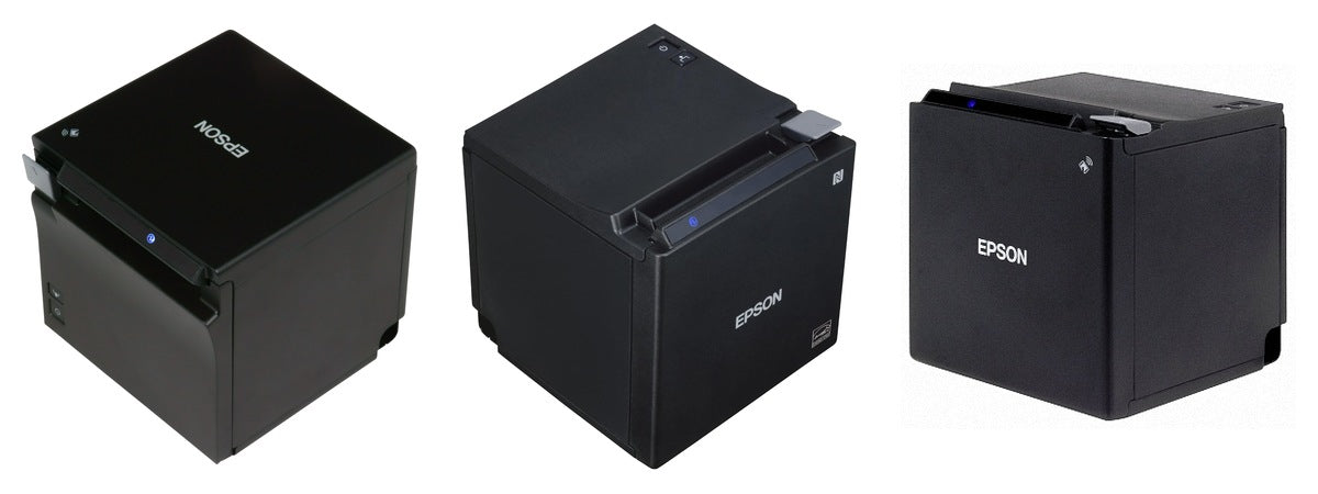 Imagen de la familia Epson TM-m30II con sus equipos