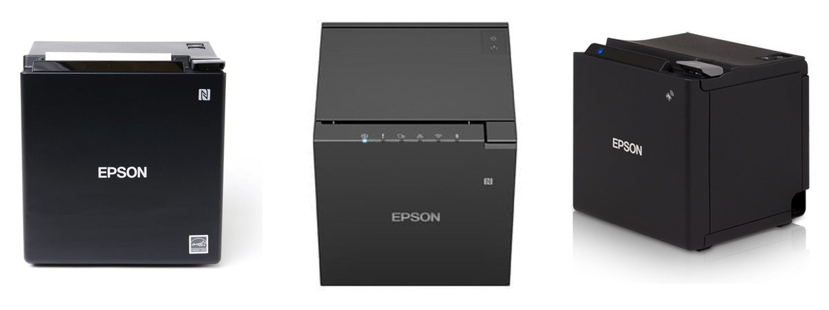 Imagen de la familia Epson TM-m30III con sus equipos