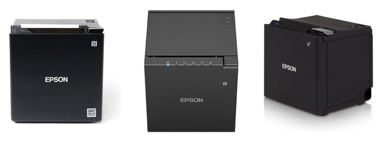 Imagen de la familia Epson TM-m30III con sus equipos