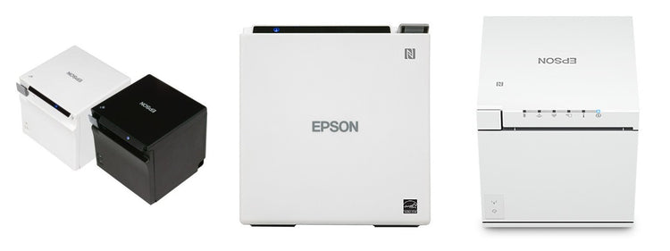Imagen de la familia Epson TM-m30IIIWL con sus equipos