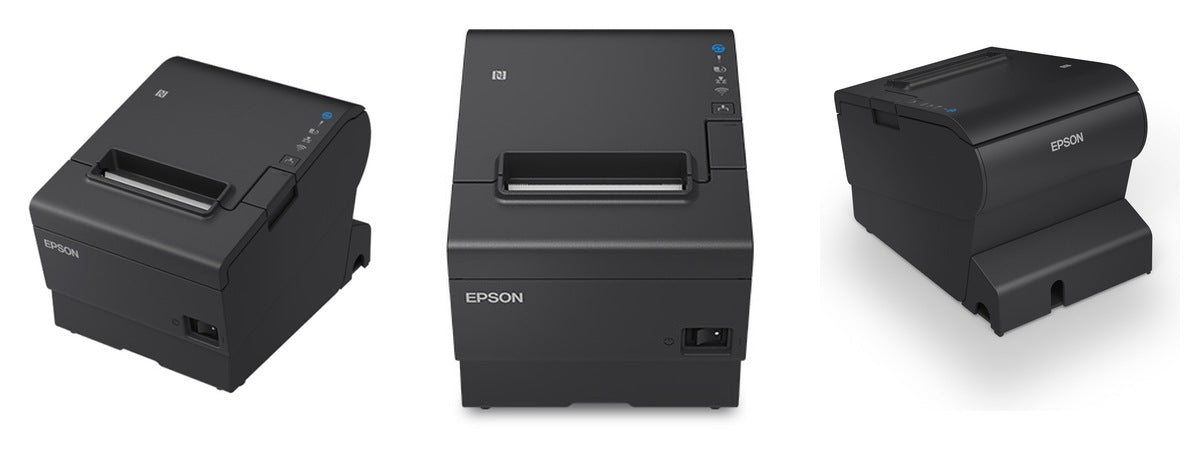 Imagen de la familia Epson TM-T88VII con sus equipos