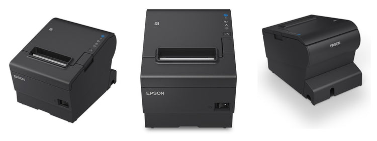 Imagen de la familia Epson TM-T88VII con sus equipos