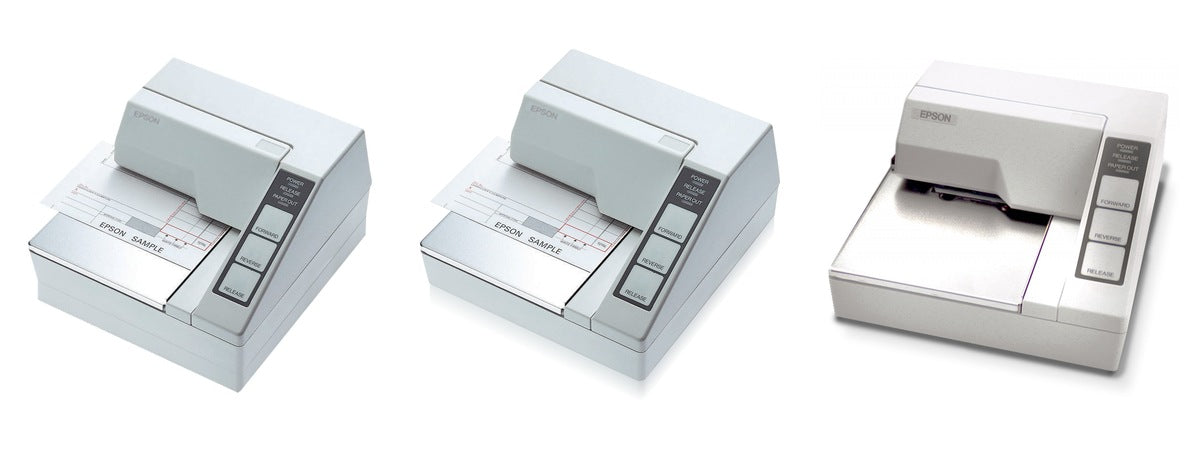 Imagen de la familia Epson TM-U295 con sus equipos