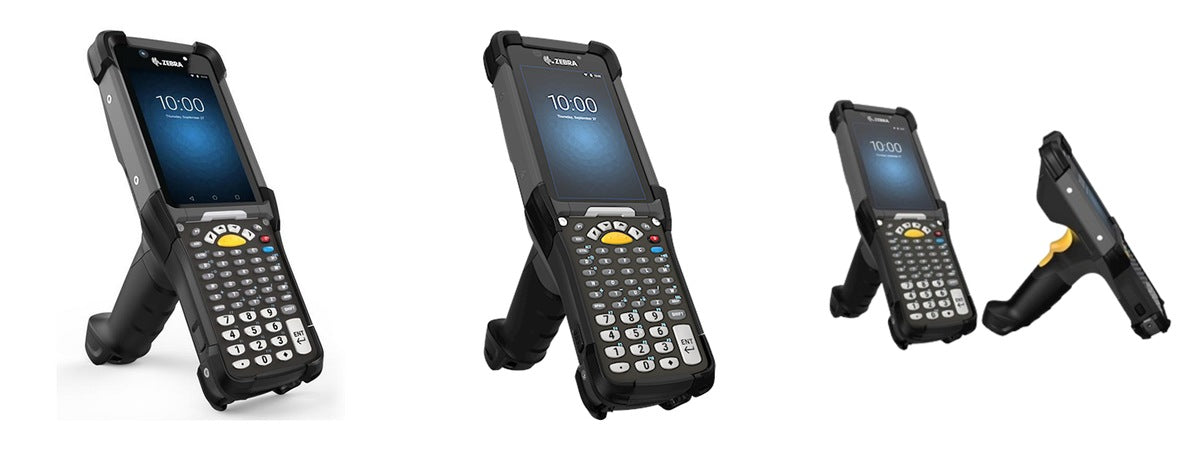 Imagen de la familia Zebra MC9300 con sus equipos