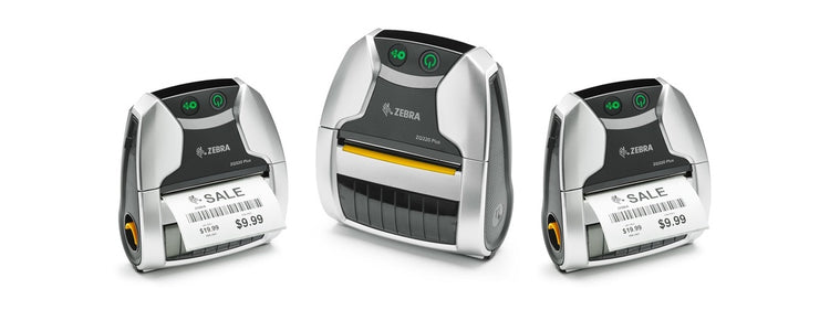 Imagen de la familia Zebra ZQ320 con sus equipos