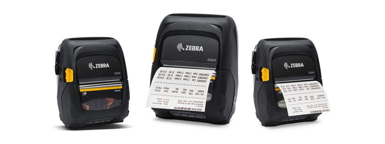 Imagen de la familia Zebra ZQ511 con sus equipos