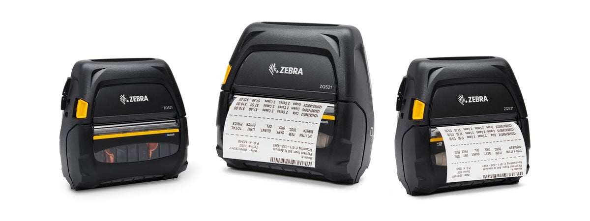 Imagen de la familia Zebra ZQ521 con sus equipos