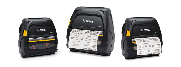Imagen de la familia Zebra ZQ521 con sus equipos