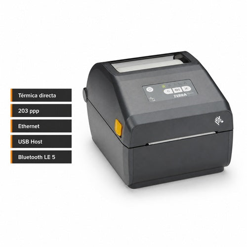 Impresora Zebra ZD421 DT ZD4A042-D0EE00EZ con Ethernet, USB Host y Bluetooth LE 5